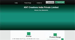 Desktop Screenshot of kntcreationsindia.com